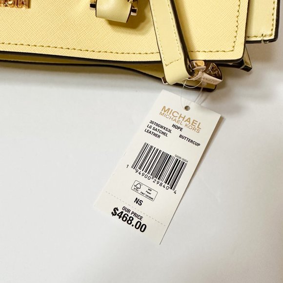 Michael Kors Hope Large Satchel Shoulder Crossbody Leather...